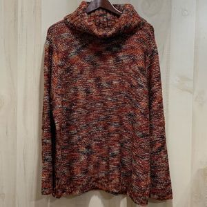 New Directions Plus Variegated Turtleneck Sweater